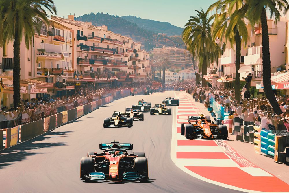 Fuengirola Formula 1 town centre Grand Prix as imagined by AI